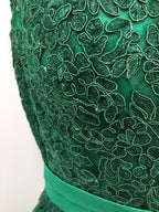 Miss Anne Green Lace Mini Dress Size 16