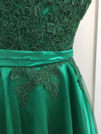 Miss Anne Green Lace Mini Dress Size 16