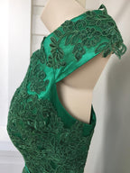 Miss Anne Green Lace Mini Dress Size 16