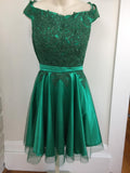 Miss Anne Green Lace Mini Dress Size 16
