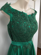Miss Anne Green Lace Mini Dress Size 16
