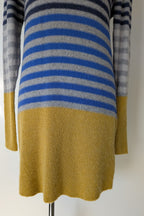 White Stuff Alpaca Wool Cashmere Blend Stripe Sweater Dress Size 14