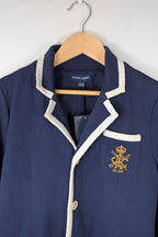 Ralph Lauren Navy Cotton Blazer Jacket Size L BNWT