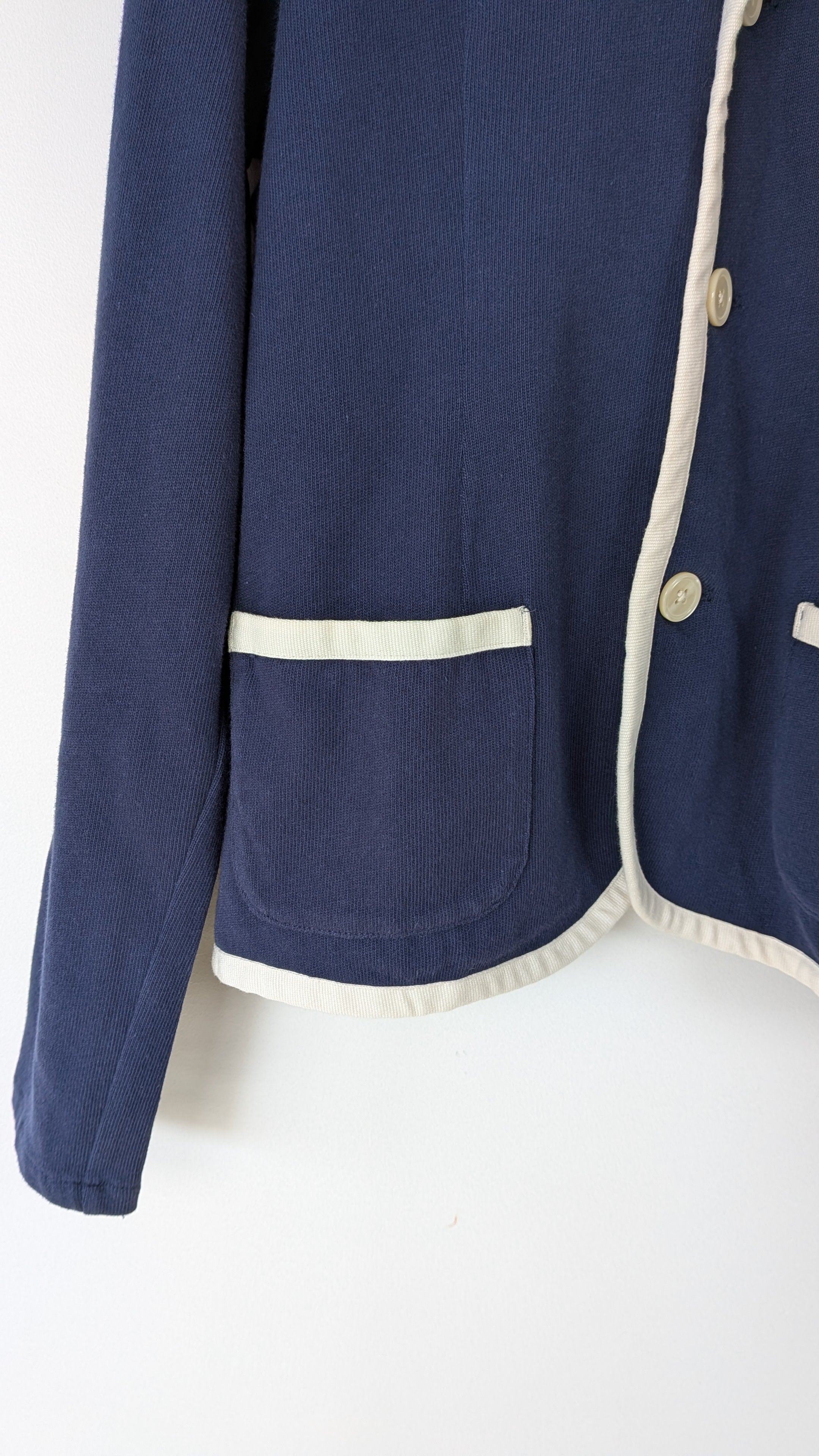 Ralph Lauren Navy Cotton Blazer Jacket Size L Brand New With Tags