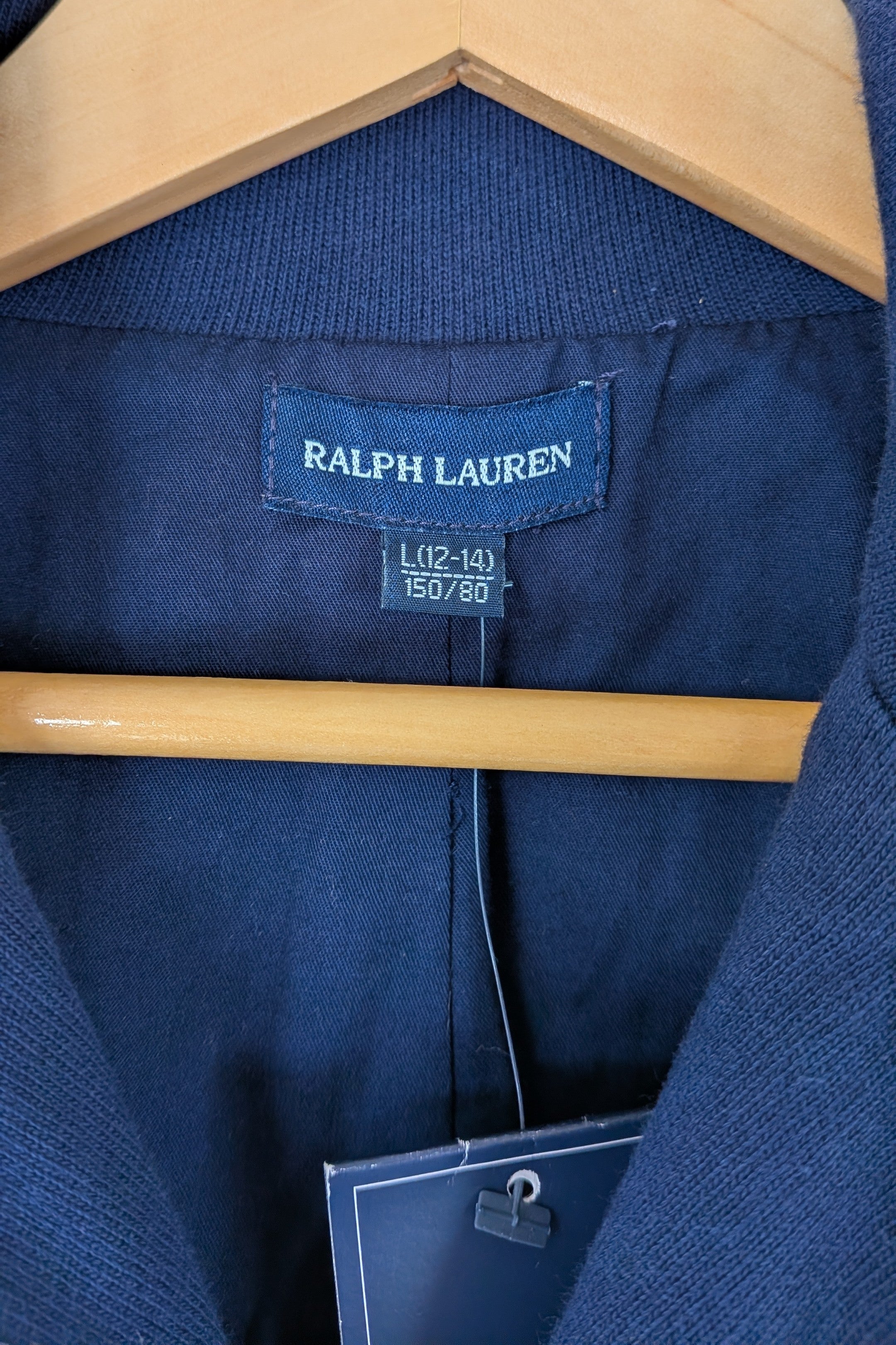Ralph Lauren Navy Cotton Blazer Jacket Size L BNWT