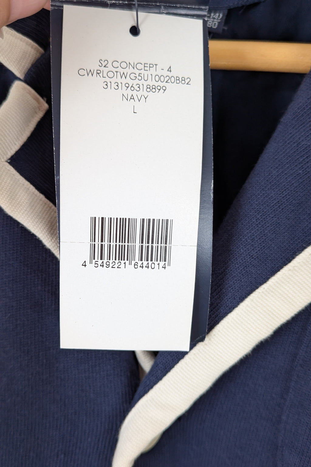 Ralph Lauren Navy Cotton Blazer Jacket Size L BNWT