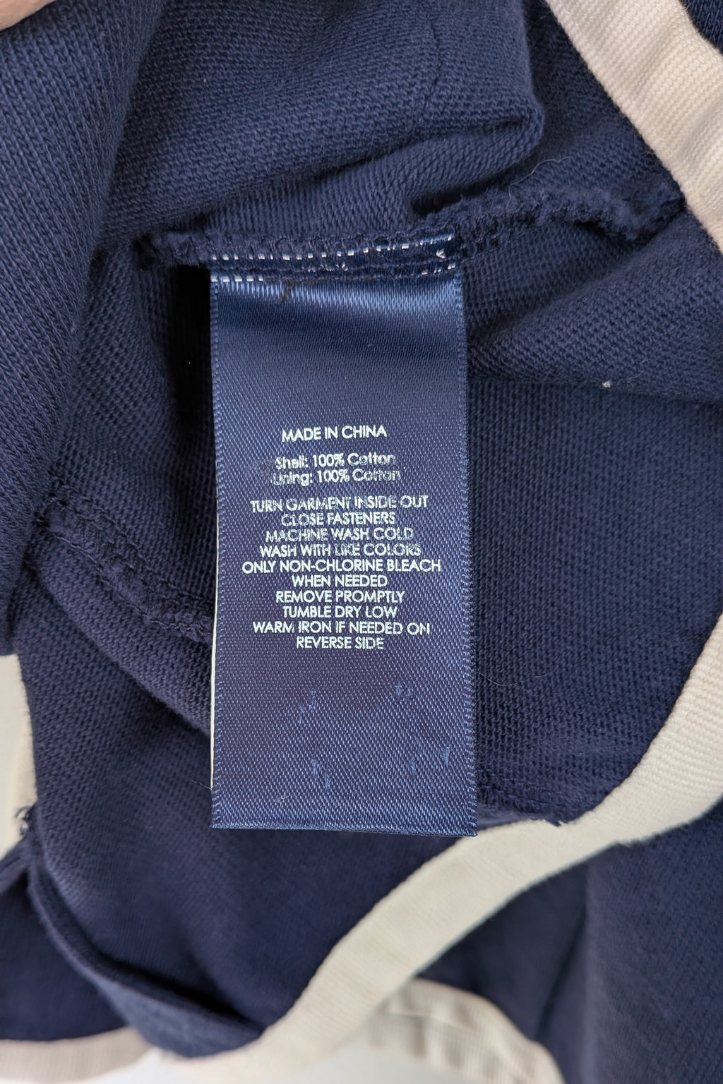 Ralph Lauren Navy Cotton Blazer Jacket Size L BNWT