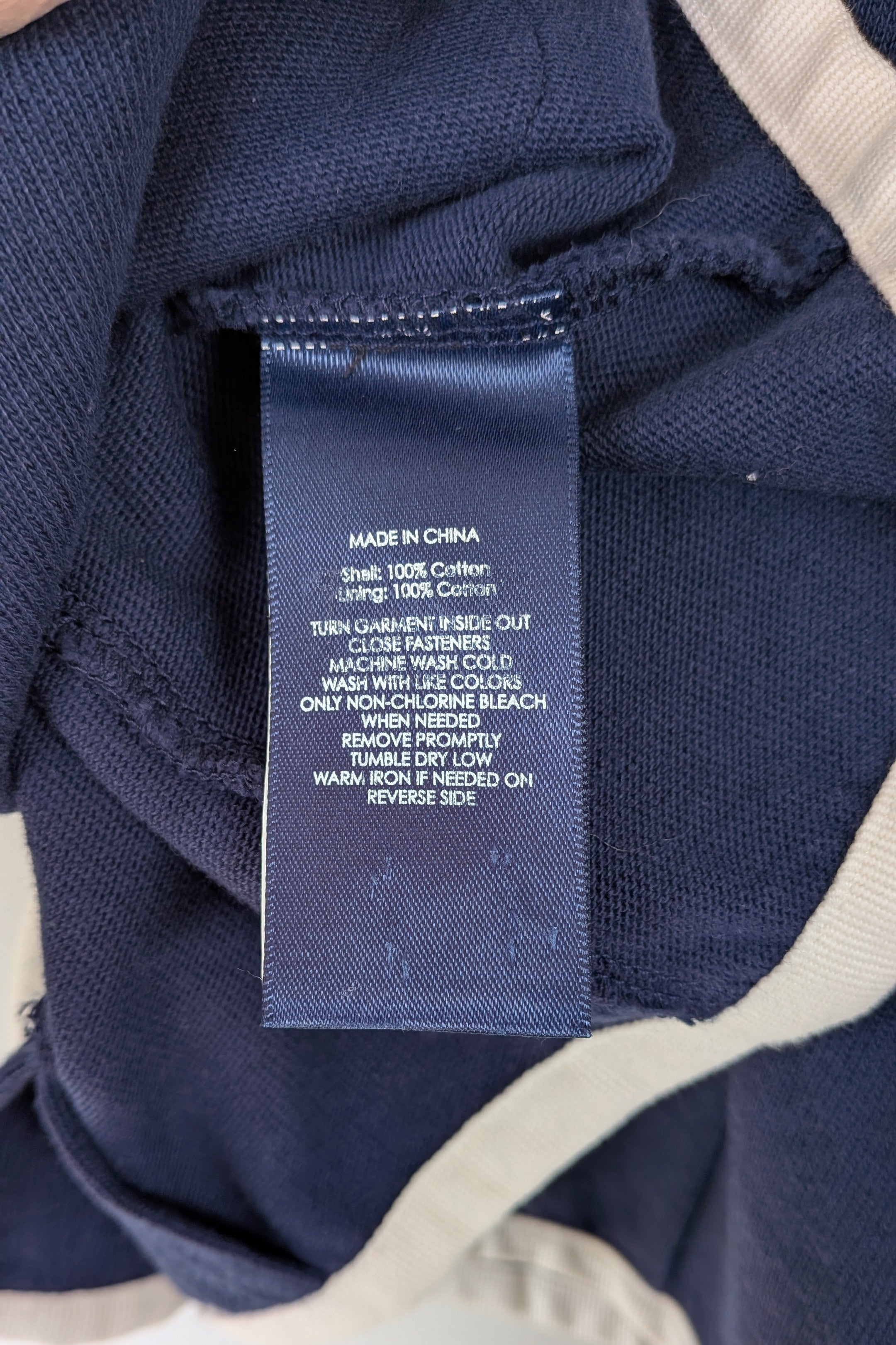 Ralph Lauren Navy Cotton Blazer Jacket Size L BNWT