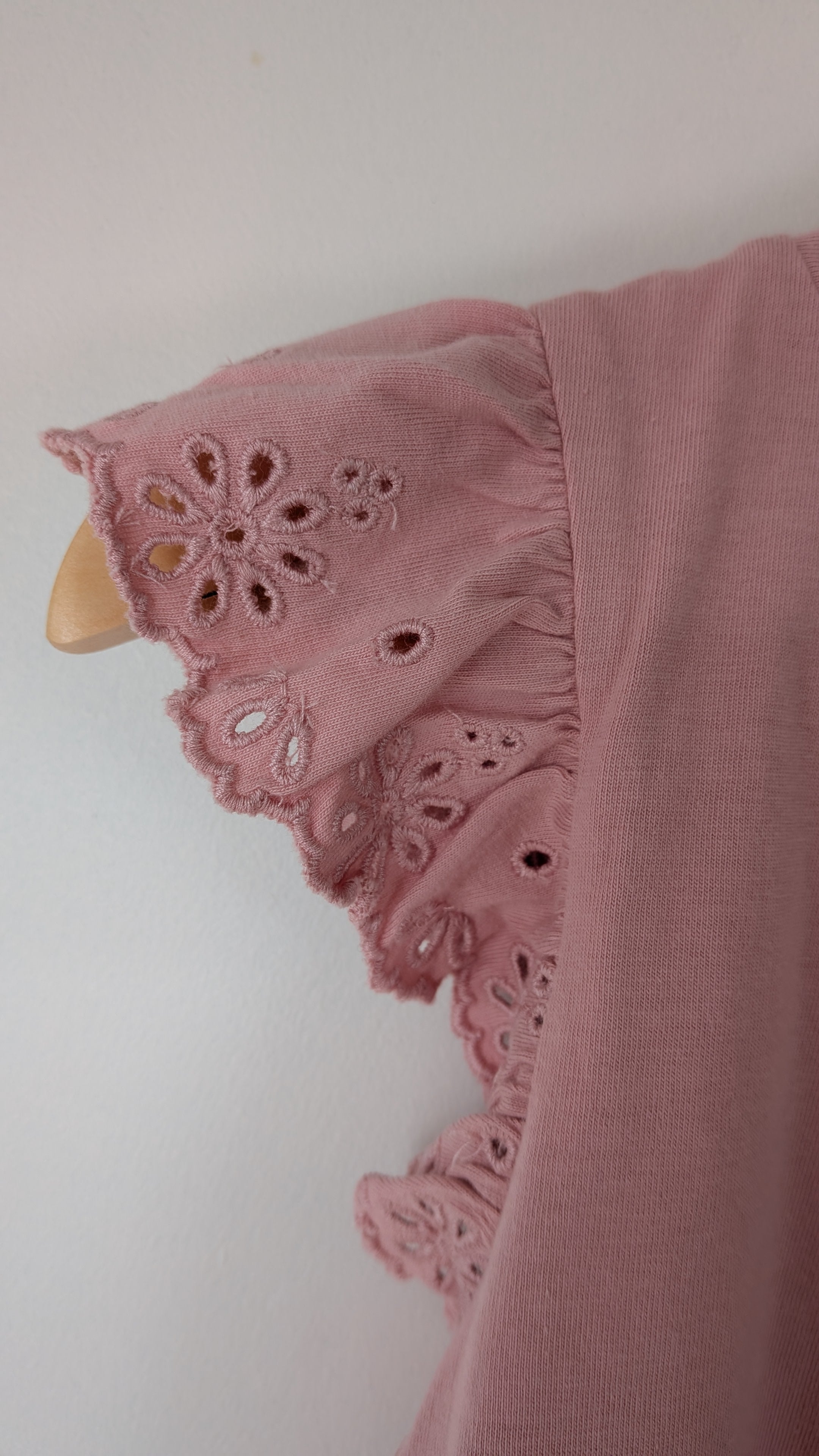 Polo Ralph Lauren Pink Flutter Sleeve Top Size 6 Brand New With Tags RRP $179