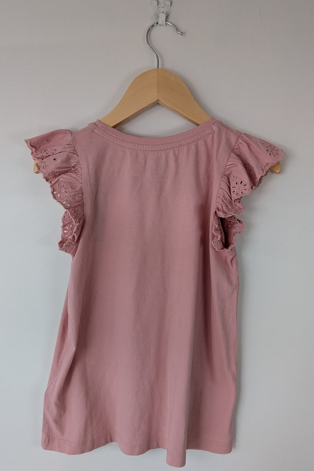 Polo Ralph Lauren Pink Flutter Sleeve Top Size 6 BNWT RRP $179