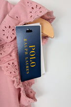 Polo Ralph Lauren Pink Flutter Sleeve Top Size 6 BNWT RRP $179