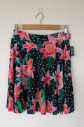 Exoticathletica You Had Me At Aloha Silky Narrow Waisted Mini Skater Skirt Size L BNWT