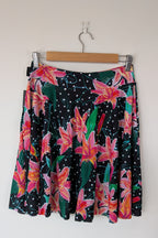 Exoticathletica You Had Me At Aloha Silky Narrow Waisted Mini Skater Skirt Size L BNWT