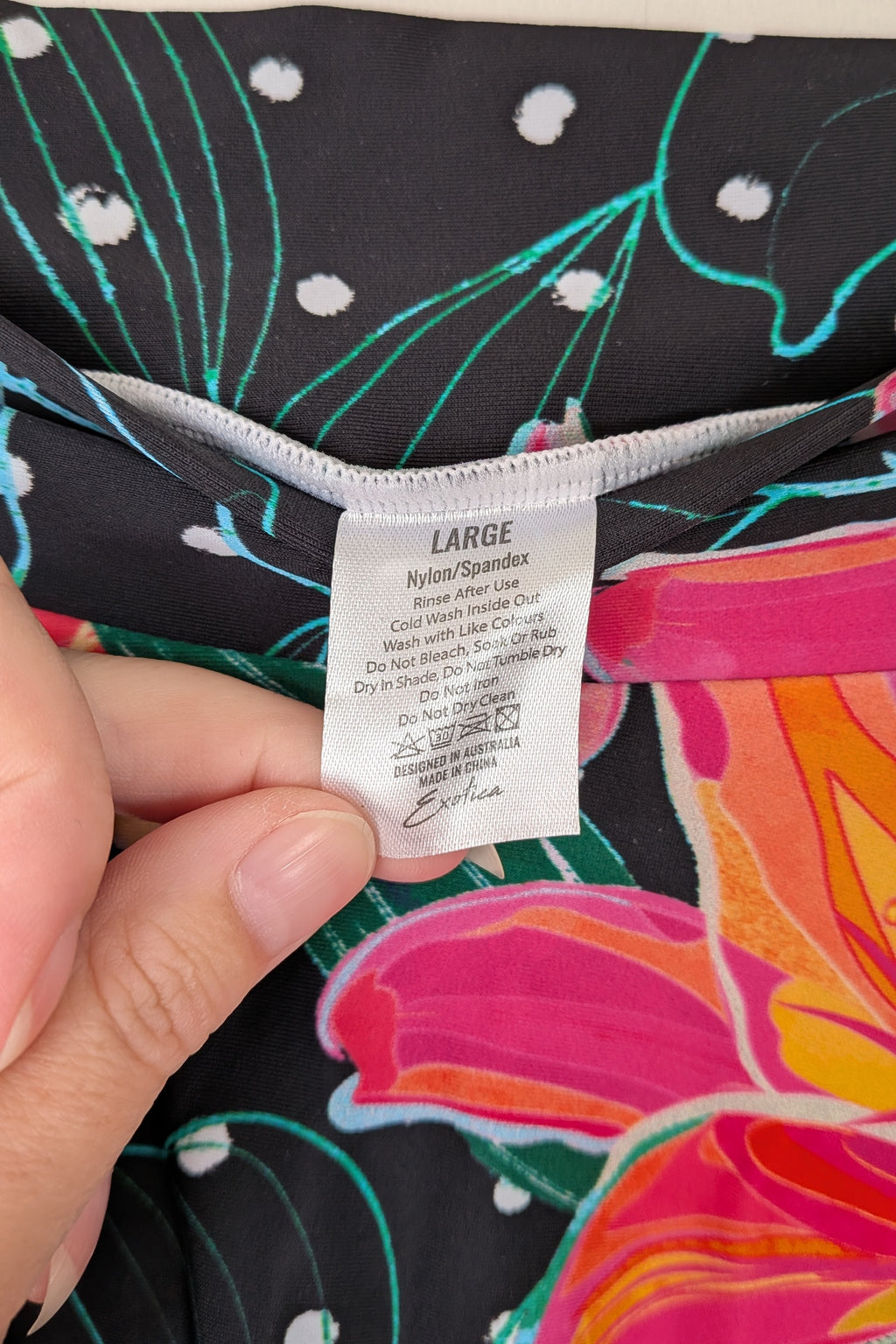 Exoticathletica You Had Me At Aloha Silky Narrow Waisted Mini Skater Skirt Size L BNWT