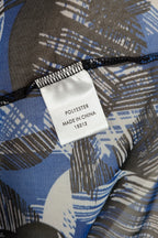 Suzanne Grae Blue Black Abstract Mesh Blouse Size XL BNWT RRP $39.95
