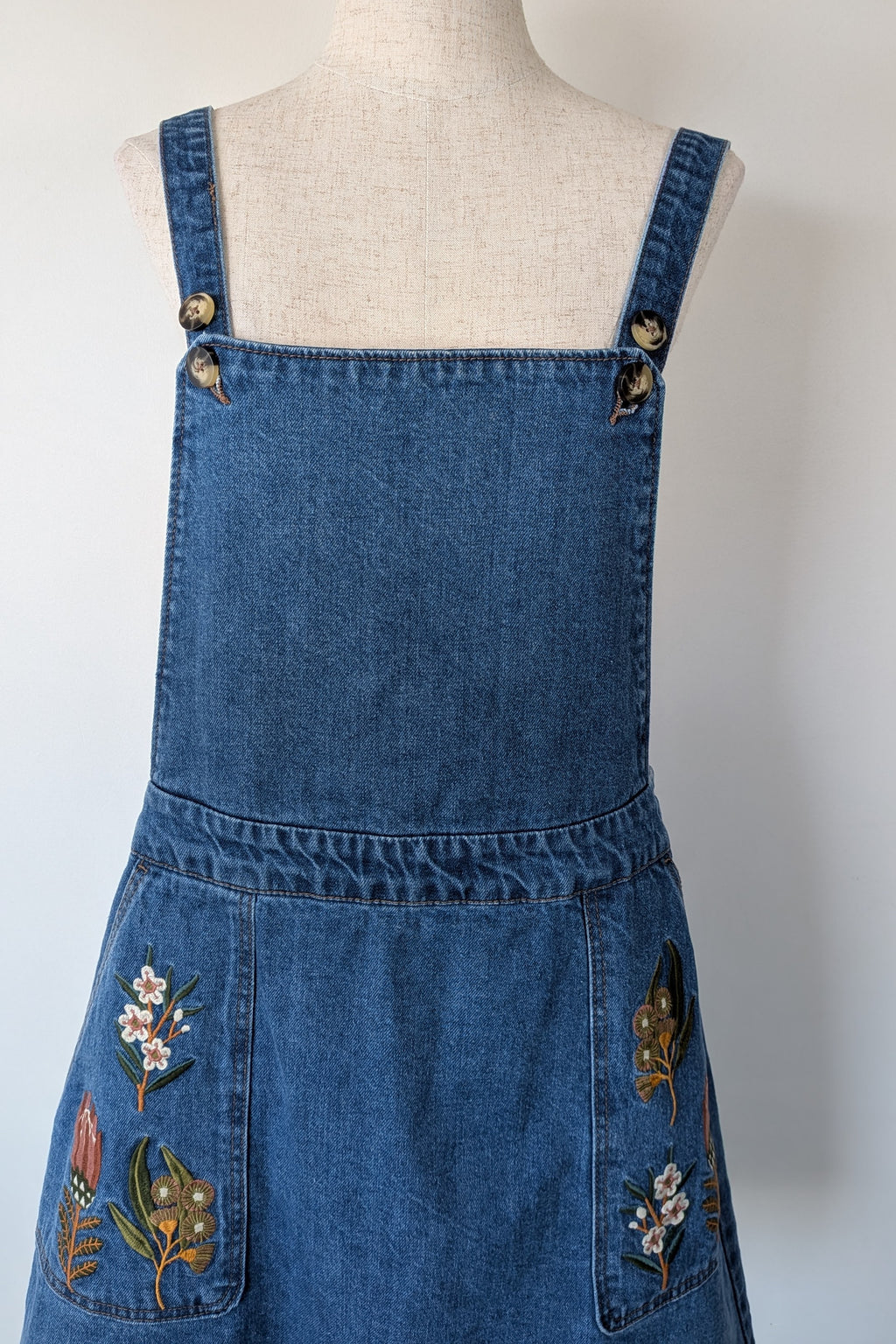 Princess Highway Tessa Native Embroidered Pinafore Dress Size 14