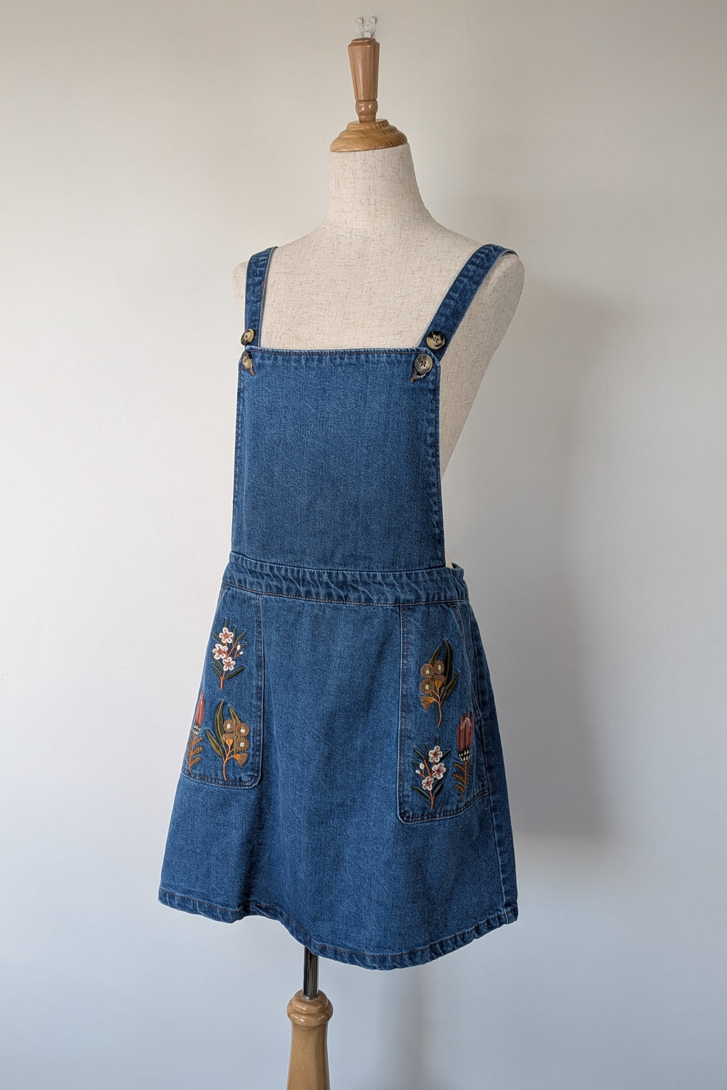 Princess Highway Tessa Native Embroidered Pinafore Dress Size 14