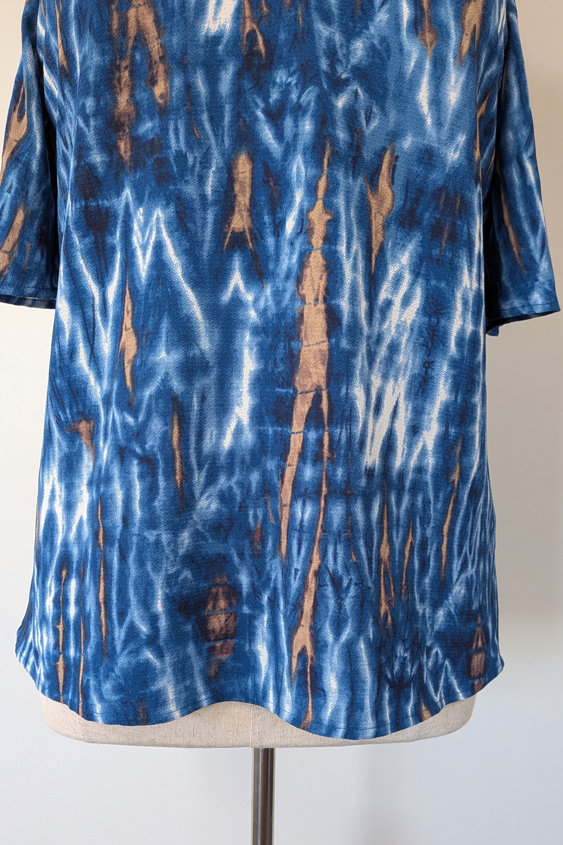 Crossroads Blue Multicoloured Cold Shoulder Top Size 16 Brand New With Tags RRP $59.99