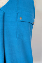 Crossroads Blue Texture Knit Tank Size L BNWT RRP $49.99