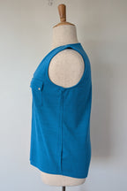 Crossroads Blue Texture Knit Tank Size L BNWT RRP $49.99