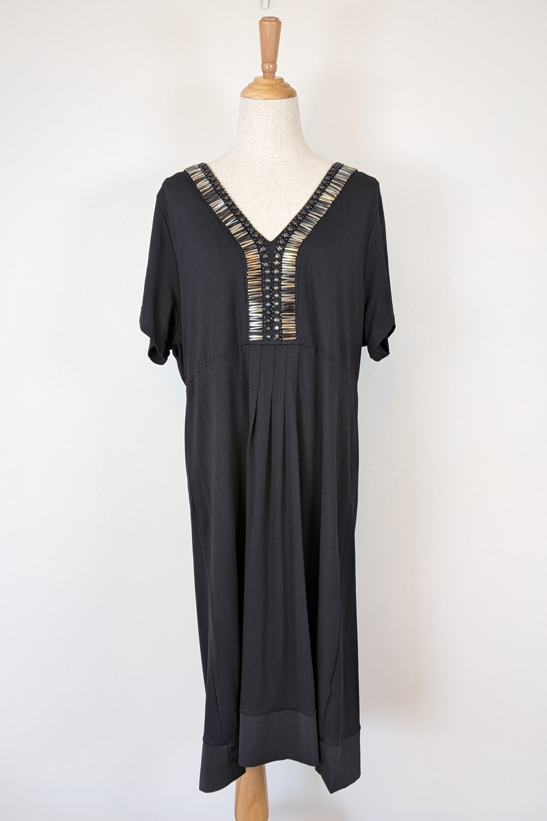 Virtu Black Zamora Dress Size 16 Brand New With Tags RRP $89.95