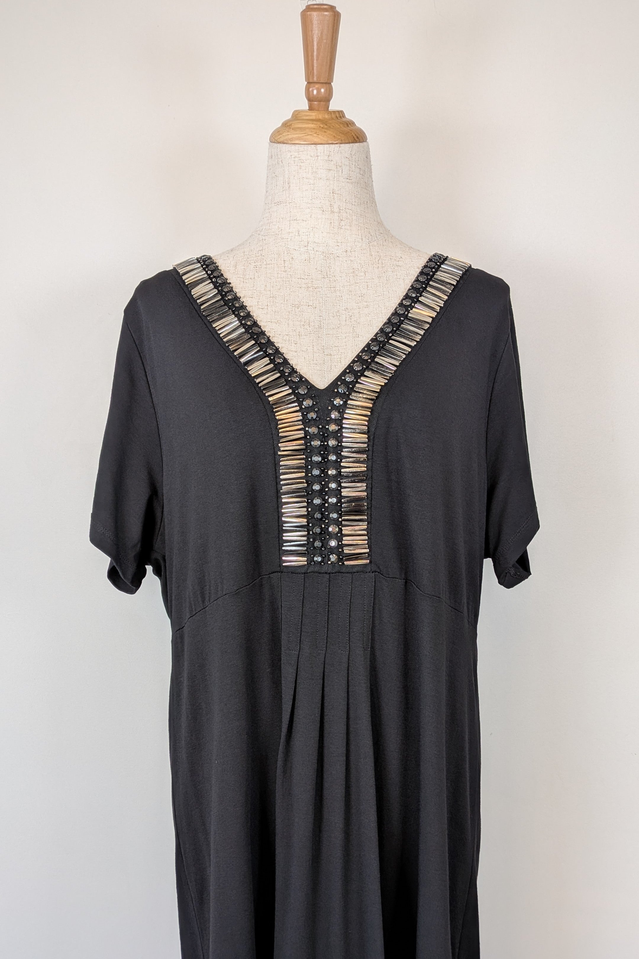 Virtu Black Zamora Dress Size 16 Brand New With Tags RRP $89.95
