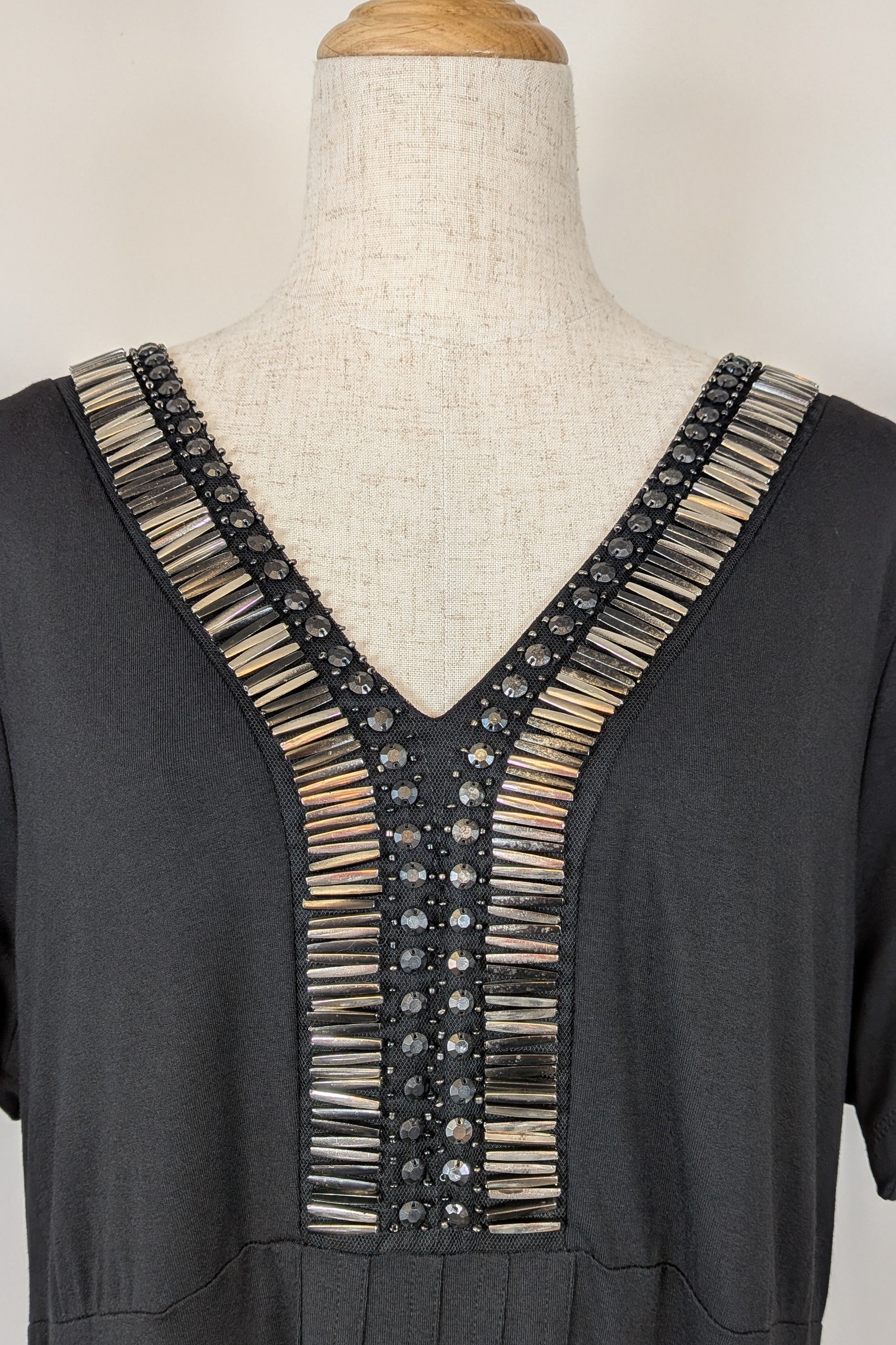 Virtu Black Zamora Dress Size 16 Brand New With Tags RRP $89.95