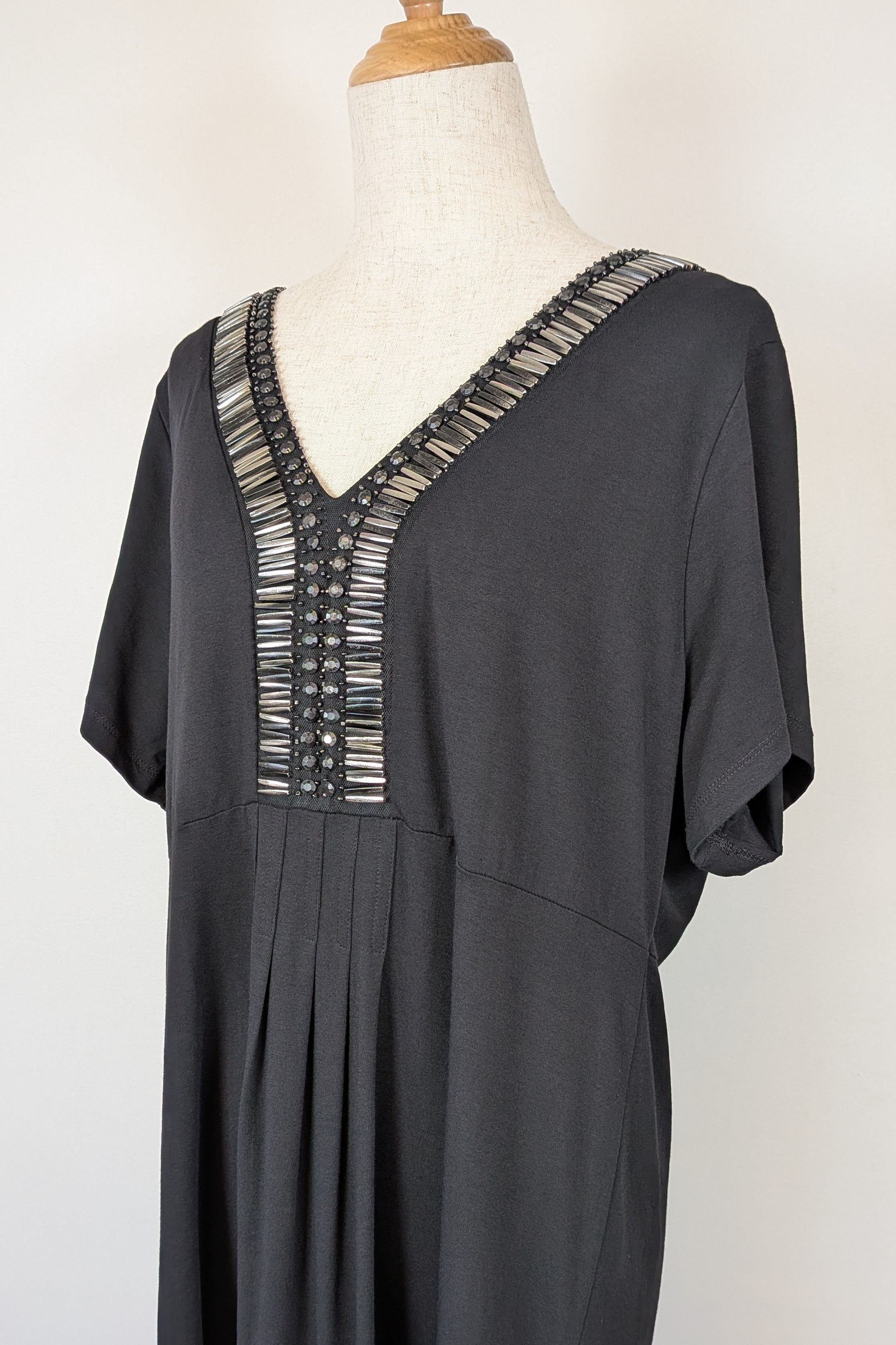 Virtu Black Zamora Dress Size 16 Brand New With Tags RRP $89.95