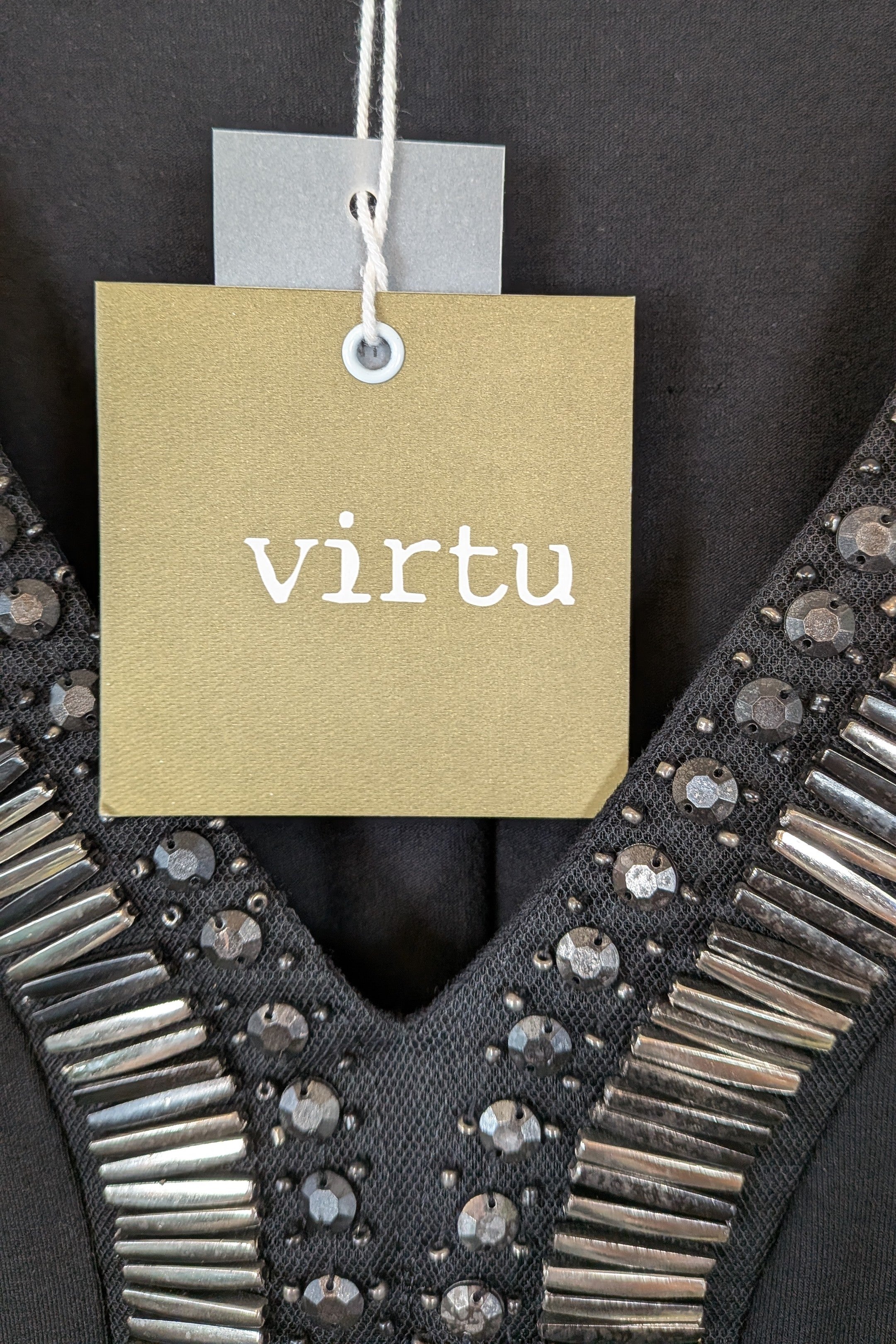 Virtuelle Black Zamora Dress Size 16 BNWT RRP $89.95