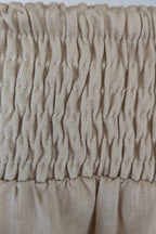 Haven 100% Linen Beige Mini Skirt Size S