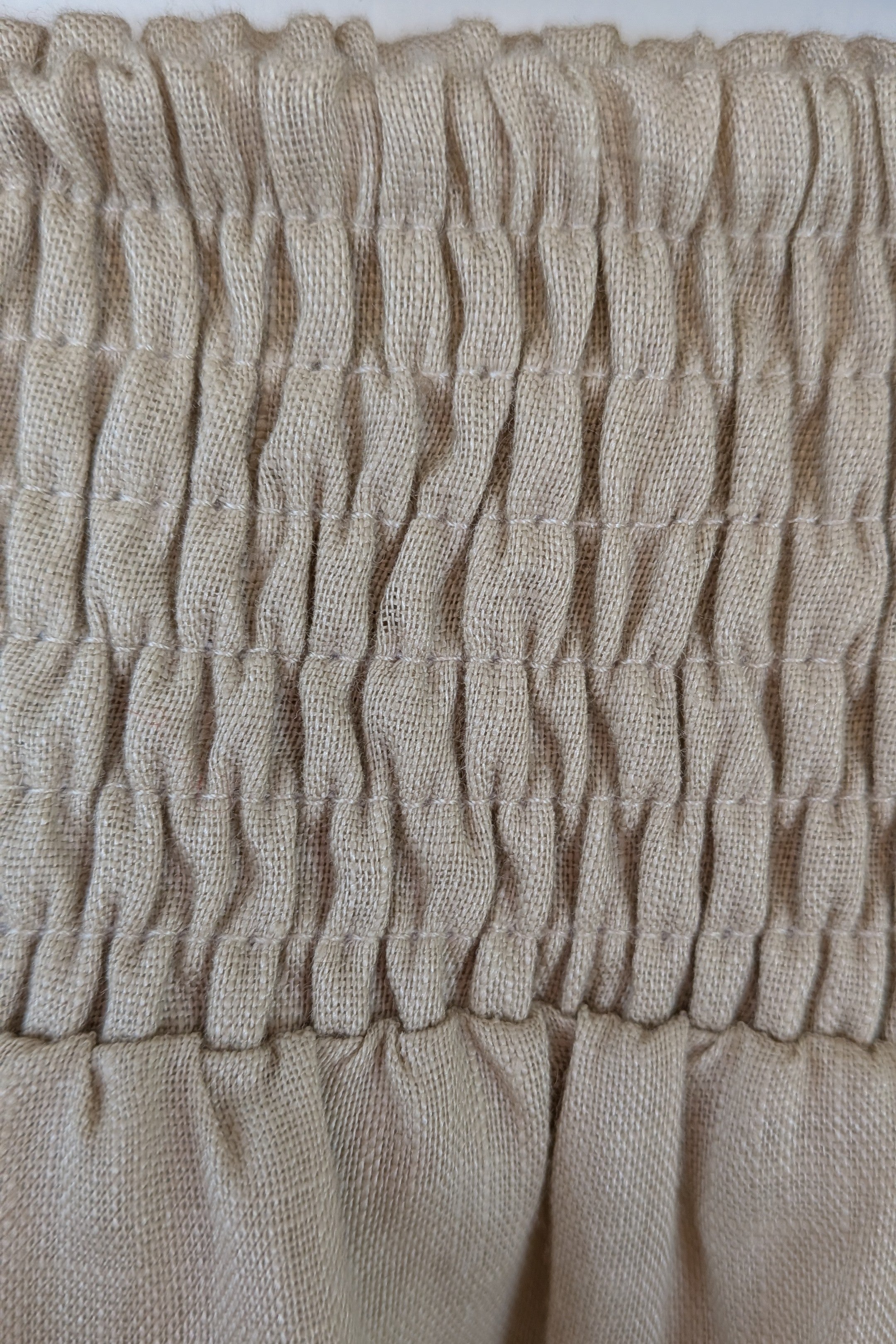 Haven 100% Linen Beige Mini Skirt Size S