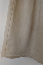 Haven 100% Linen Beige Mini Skirt Size S