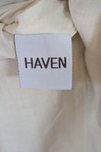 Haven 100% Linen Beige Mini Skirt Size S