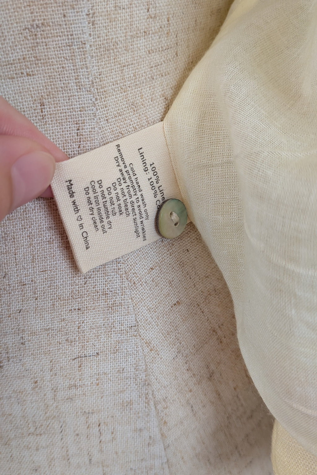 VRG GRL 100% Linen Floral Vest Size 8 BNWT