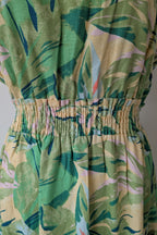 Y.A.S. Palmas Midi Dress Green Tropical Print Size M BNWT RRP $169.95