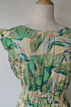 Y.A.S. Palmas Midi Dress Green Tropical Print Size M BNWT RRP $169.95