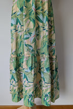 Y.A.S. Palmas Midi Dress Green Tropical Print Size M BNWT RRP $169.95