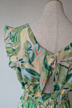Y.A.S. Palmas Midi Dress Green Tropical Print Size M BNWT RRP $169.95