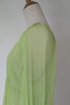 Country Road Soft Tiered Blouse in Dreamy Green Size 10