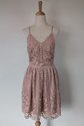 Two Sisters The Label Pink Floral Lace Dress Size 12 BNWT RRP $149.99