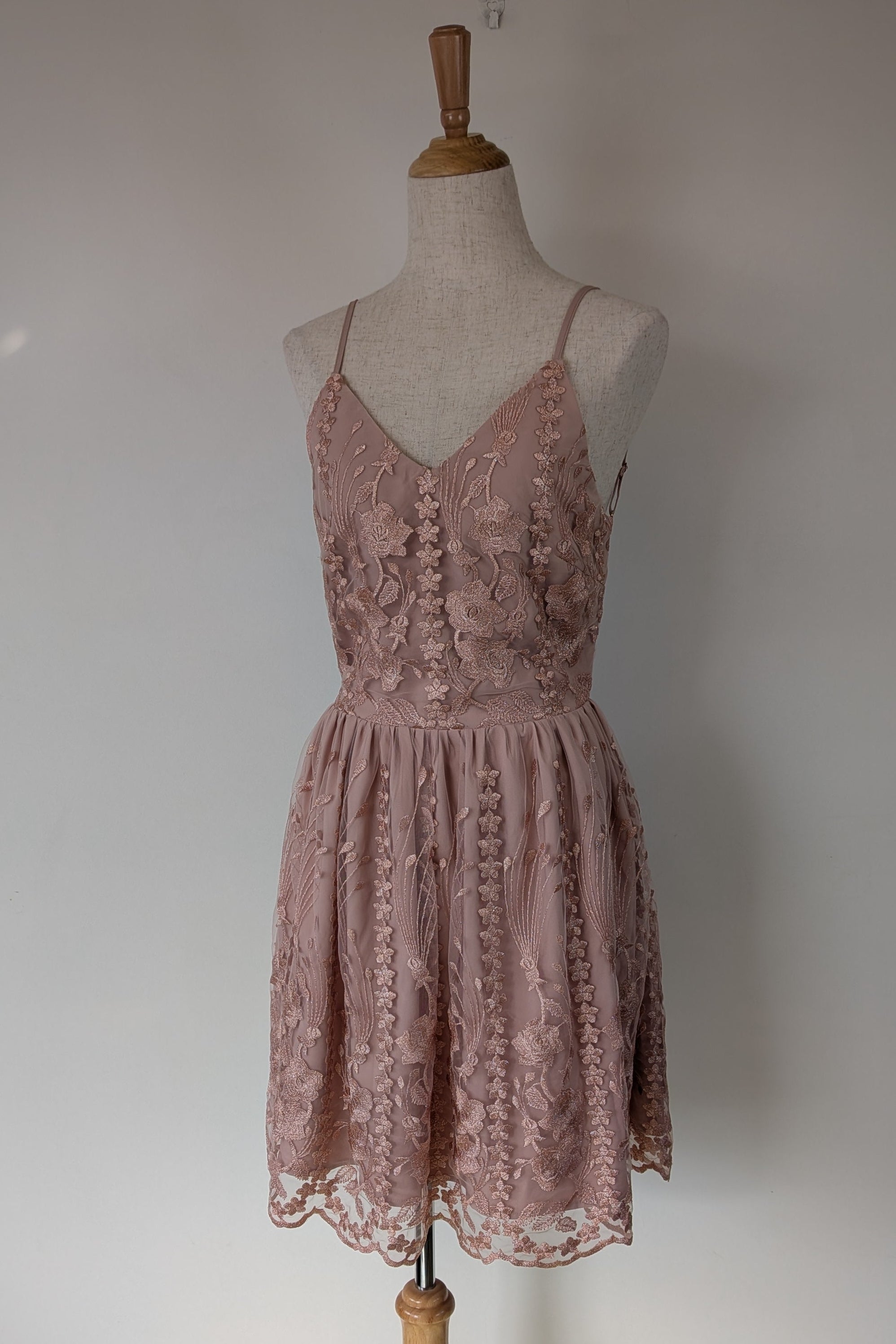 Two Sisters The Label Pink Floral Lace Dress Size 12 BNWT RRP $149.99