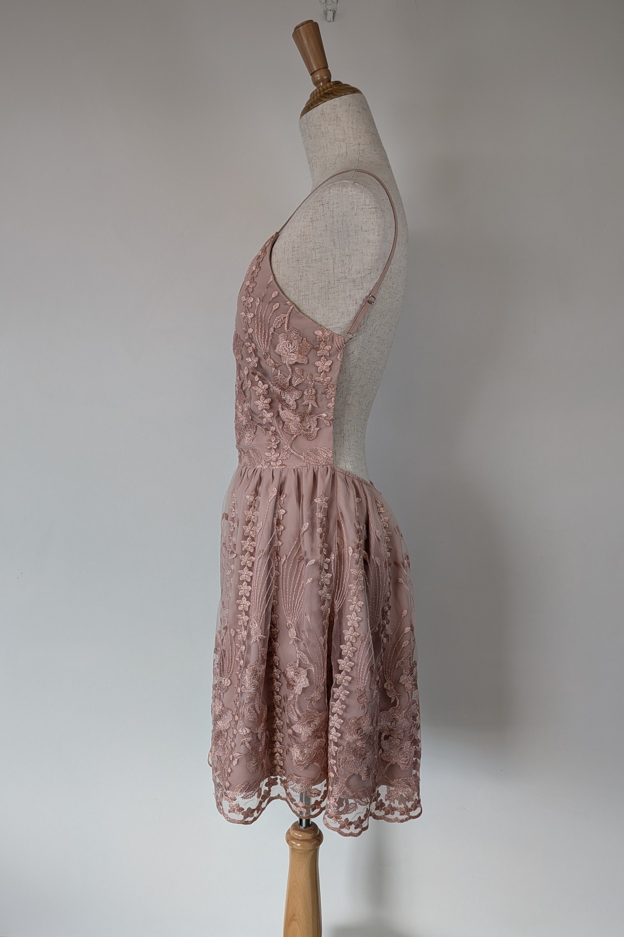 Two Sisters The Label Pink Floral Lace Dress Size 12 BNWT RRP $149.99