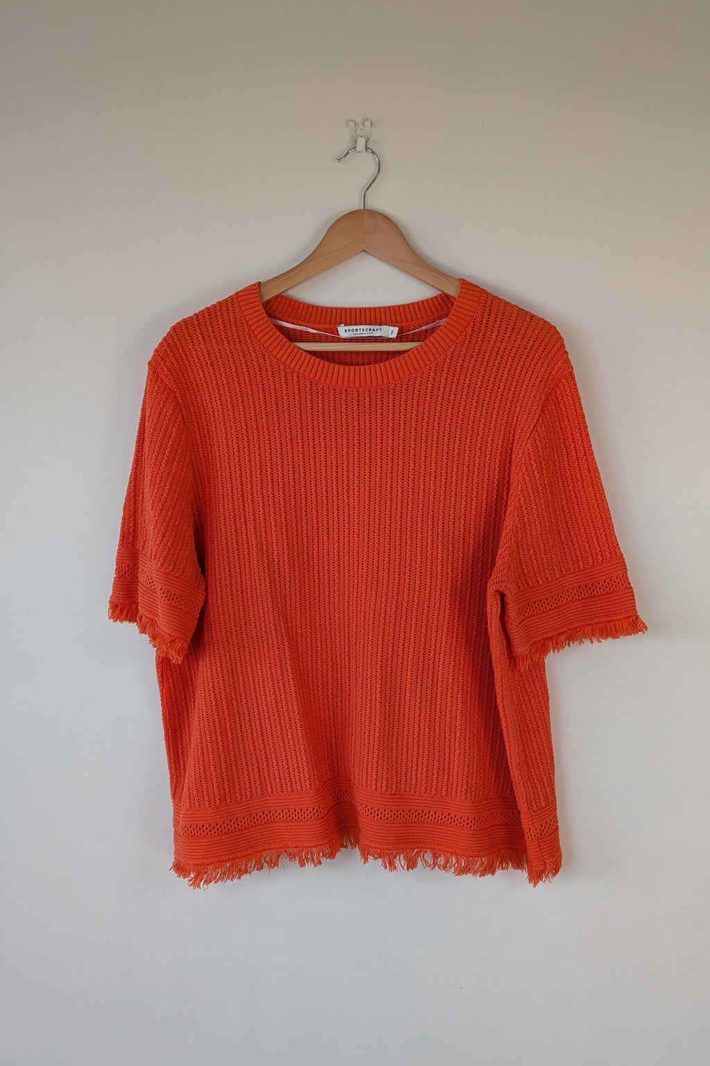 Sportscraft Cynthia Fringe Knit Size XXL