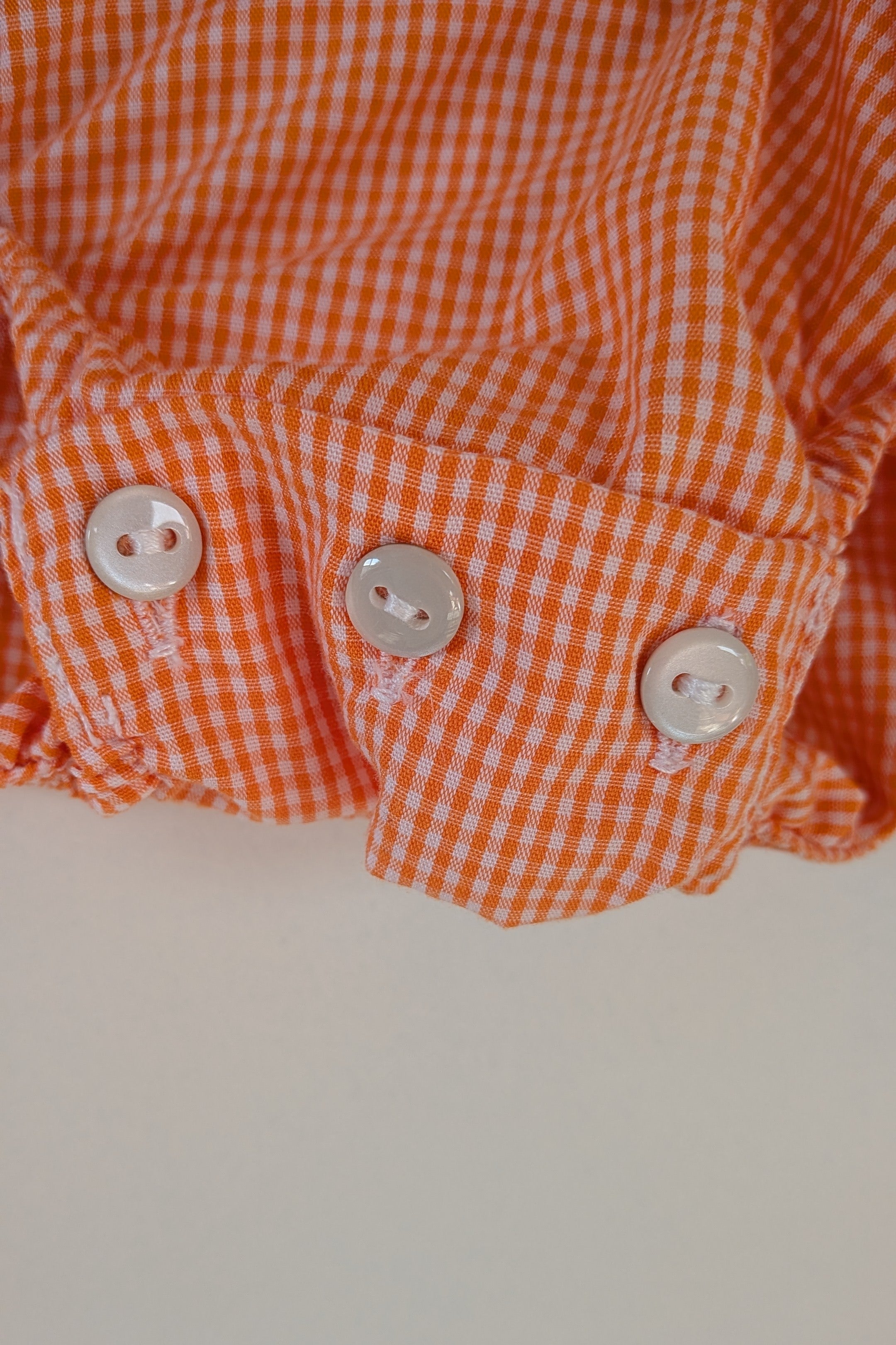 Smocked Giraffe Orange Checked Under The Sea Bubble Romper Size 2