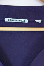 Country Road Compact Knit Polo in Eggplant Size L