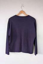 Country Road Compact Knit Polo in Eggplant Size L
