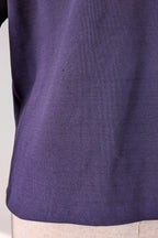 Country Road Compact Knit Polo in Eggplant Size L