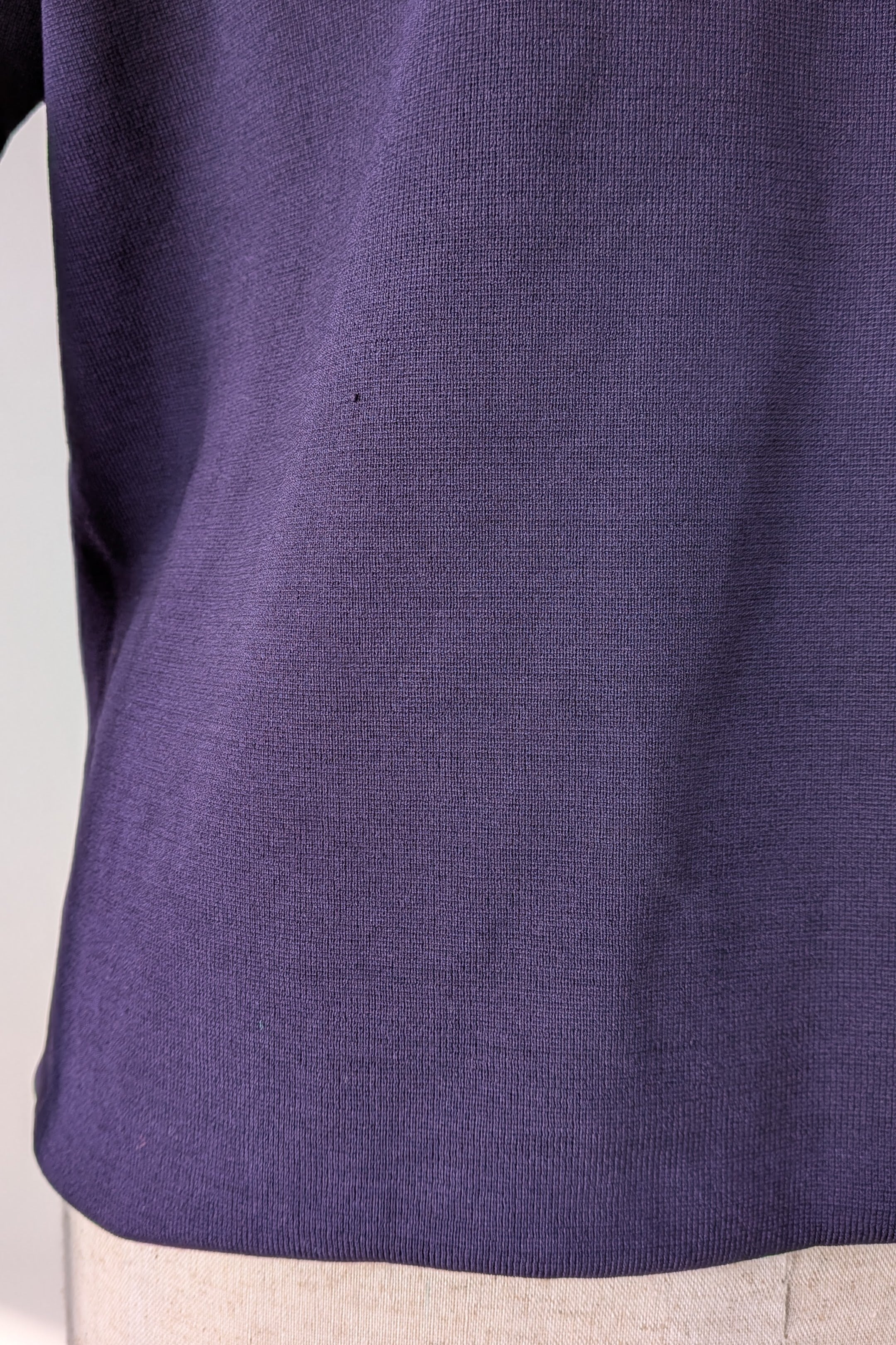Country Road Compact Knit Polo in Eggplant Size L