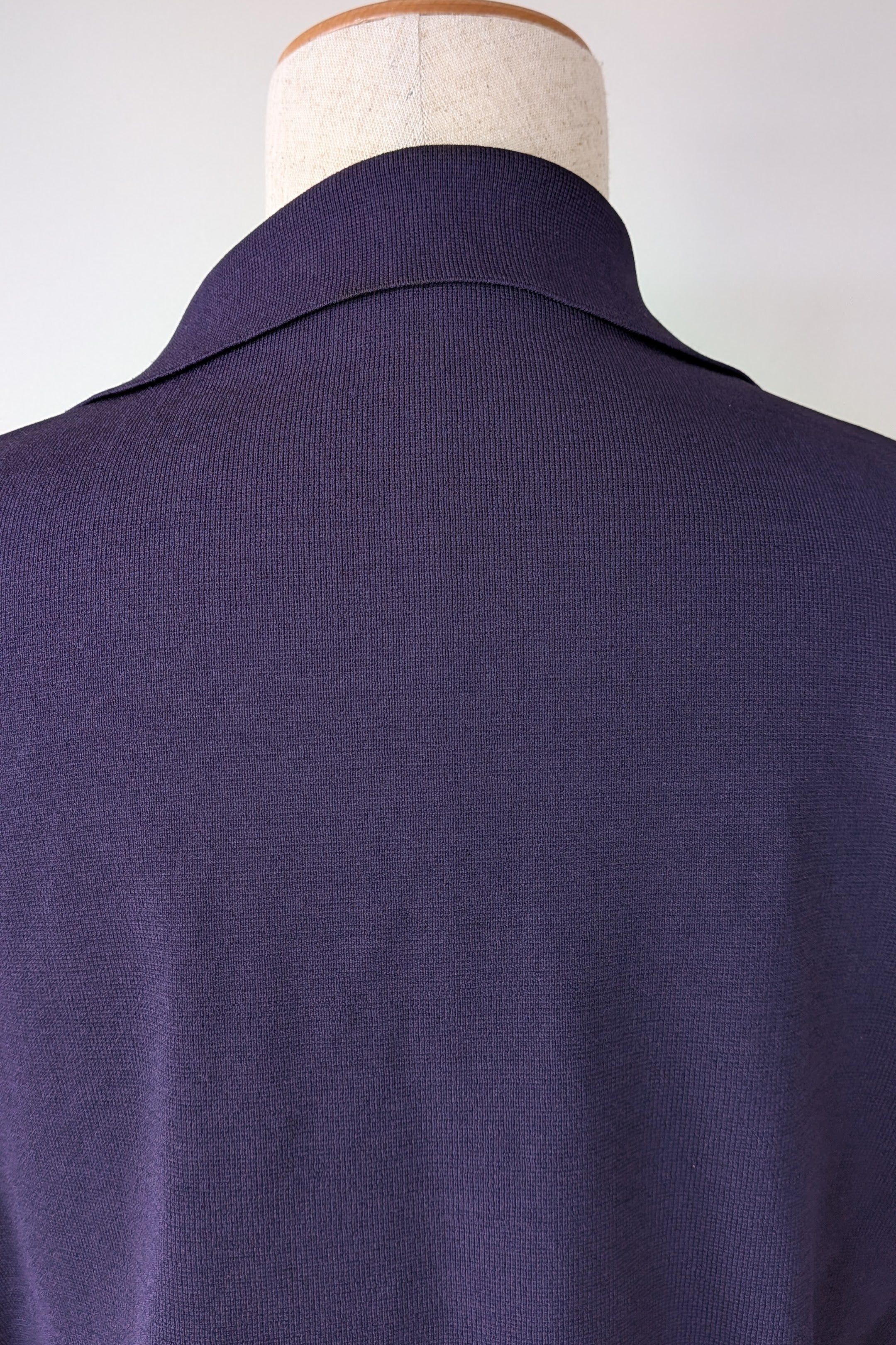Country Road Compact Knit Polo in Eggplant Size L