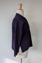 Country Road Compact Knit Polo in Eggplant Size L